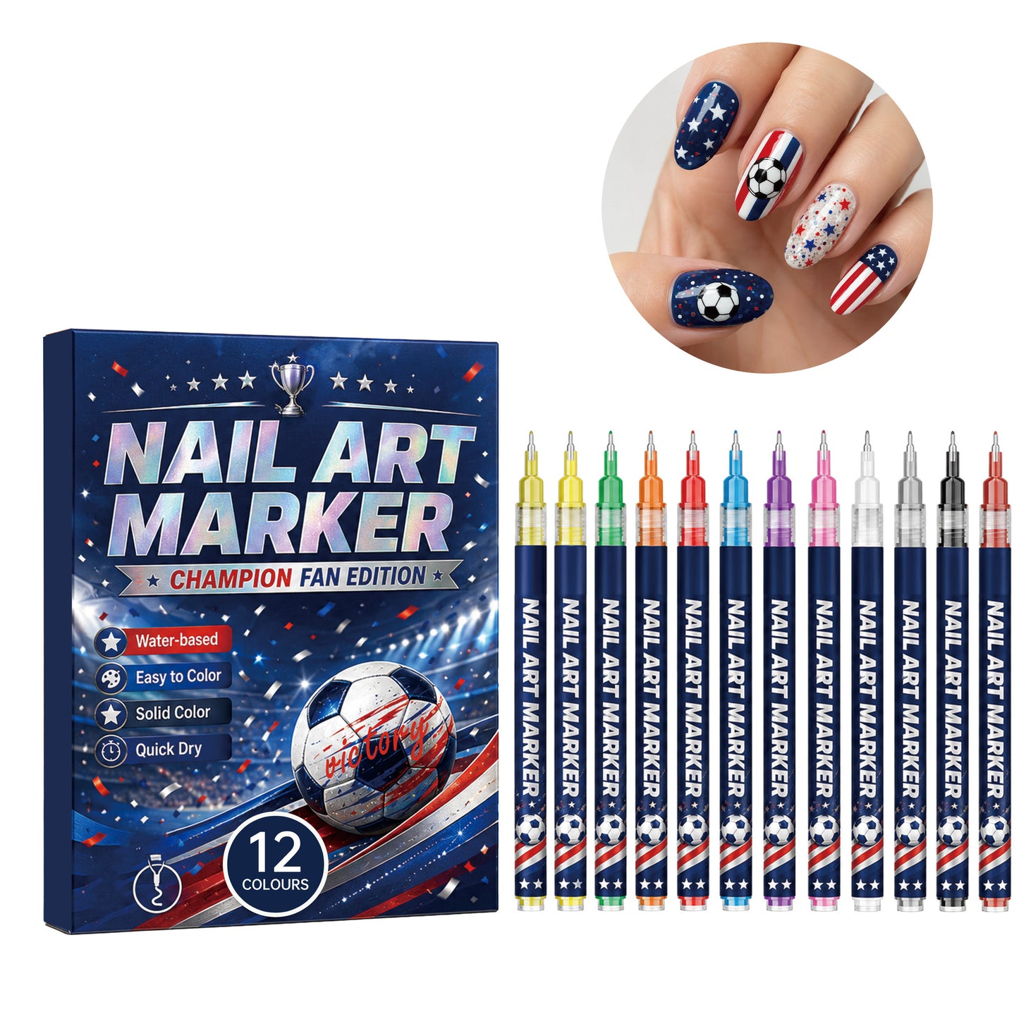 Fine & Broad Tip Markers for Crisp Lines & Solid Color Fills