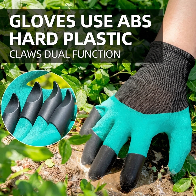 Garden Gloves With Claws For Digging